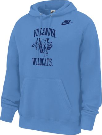 Nike Villanova Wildcats Club Nike Mens Football Fleece Pullover Hoodie in Blue | M31233P394VILL-VBL