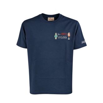 MC2 Saint Barth T-Shirts, male, Blue, Size: 2XL Portofino T-shirt