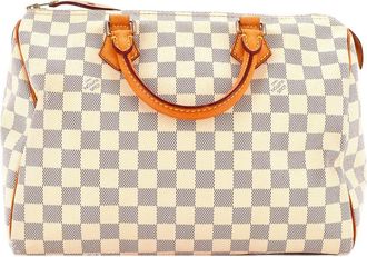 Louis Vuitton White Damier Speedy 30 (Authentic Pre-Loved)