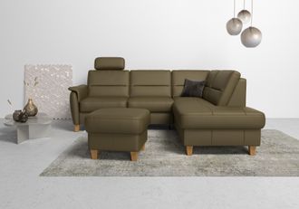 HOME AFFAIRE Ecksofa »Palmera L-Form, B: 236 cm« optional Bettfunktion & Bettkasten, Federkern