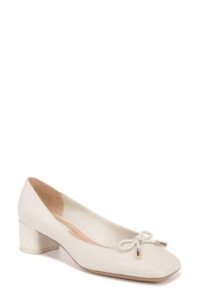 Franco Sarto Natalia Block Heel Pump in Cream at Nordstrom Rack, Size 8.5