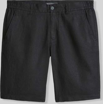 Marc O'Polo Regular Fit Shorts aus reinem Leinen Modell RESO JOGGER in Black, Gr&ouml;&szlig;e 30