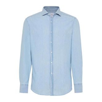 Brunello Cucinelli Uomo, Magliette, Blu, L, new