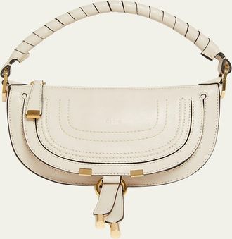 Chlo&eacute; Marcie Mini Saddle Shoulder Bag in Leather