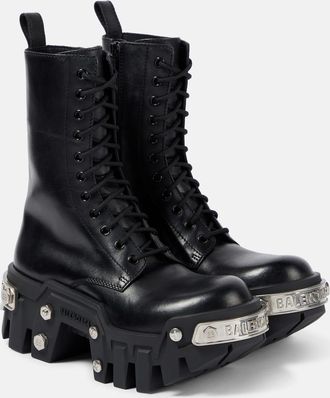 Balenciaga Bulldozer leather ankle boots