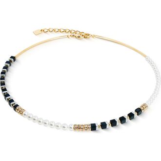 Coeur de Lion Precious Fusion Offset Necklace in Pearl at Nordstrom