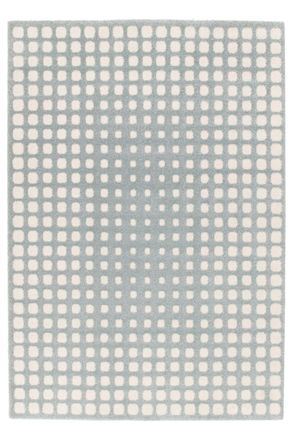 AFK Living Alfombra muy suave con efecto relieve azul 120 x 170 cm