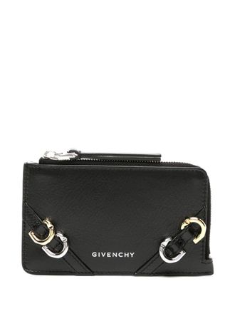 Givenchy Leren pasjeshouder met logoprint - Zwart