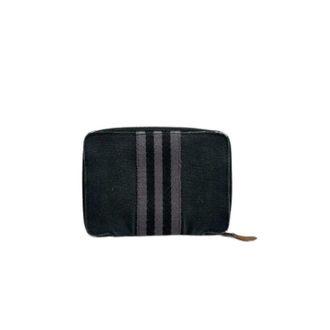 Herm&egrave;s Pre-owned Vintage Katoenen Portemonnee - Dames - Vintage Accessoires - Zwart - ONE Size - Katoen - Vintage