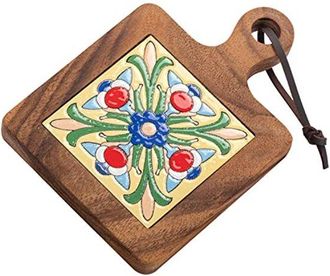 OEM Salvamanteles De Madera Natural Y Azulejos De Cer&aacute;mica, Posavasos Resistentes Al Calor Para Platos Y Bebidas