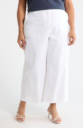 Eileen Fisher Wide Leg Cropped Pants in White at Nordstrom Rack, Size 1 X