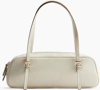 H&M Rechteckige Schultertasche - Beige