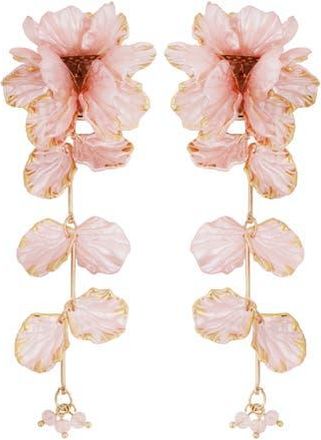 Panacea Linear Flower Earrings in Pink at Nordstrom Rack