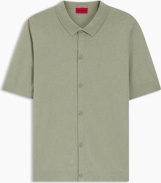 HUGO BOSS Mens HUGO San Paco CV Sweater 337 Light Pastel Green - Size: 42