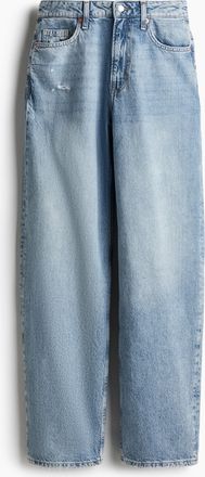 H&M Baggy High Jeans - Helles Denimblau