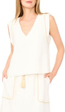 Parker Rope Trim Top in Snow White at Nordstrom Rack, Size X-Small