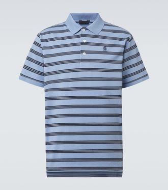 Prada Striped cotton polo shirt