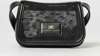 Elisabetta Franchi La Mia Bambina Borsa a tracolla in tulle con logo