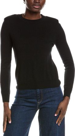 Minnie Rose Power Shoulder Cashmere-Blend Sweater