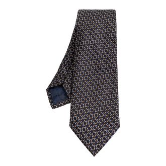Ferragamo Heren, Accessoires, Blauw, Maat: ONE Size Zijde