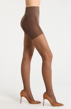 Nordstrom Everyday Shaping Sheer Tights in Brown at Nordstrom, Size Plus