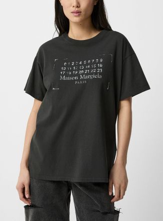 Maison Margiela Womens Faded logo T-shirt