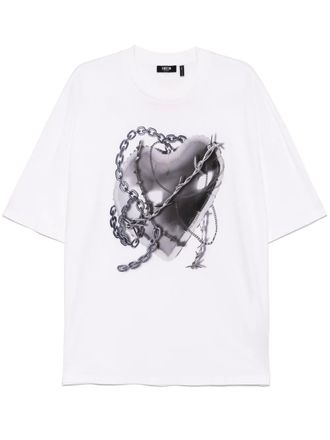 Five CM graphic-print T-shirt - men - Cotton - M - White