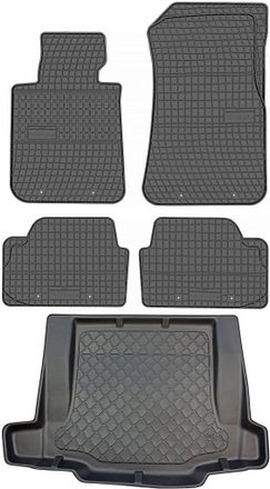 OEM Bmw Serie 1 E87 Hatchback De Septiembre De 2004 A 2011. Juego De Alfombrillas De Goma Para Coche Y Alfombrilla Para Maletero