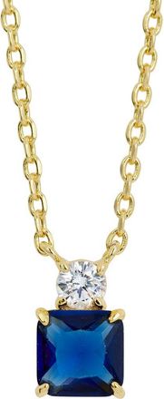 Savvy Cie Jewels Cubic Zirconia Birthstone Pendant Necklace in September at Nordstrom Rack