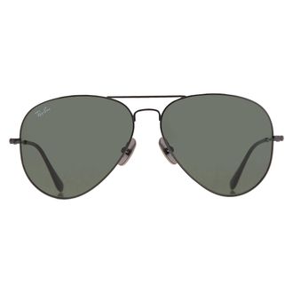 Ray-Ban AVIATOR TITANIUM Green Pilot Unisex Sunglasses RB8089 926731 62