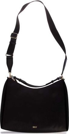 DKNY Mens Accessories Hailey Conv Hobo in Black Gold - One Size