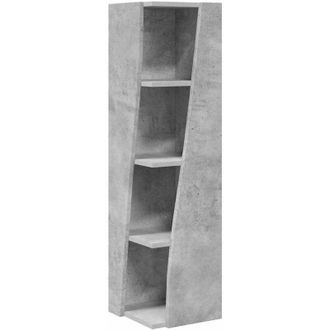 vidaXL Armario De Esquina Gris Concreto 27,5x27x102cm Vidaxl
