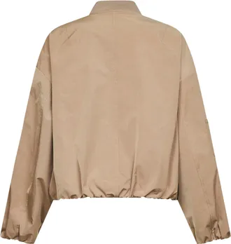Blanca Vita Womens Bomber Jacket Brullo Beige Polyester