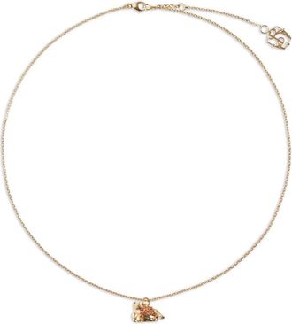 Burberry Schakelhalsketting met vossenbedel - Goud