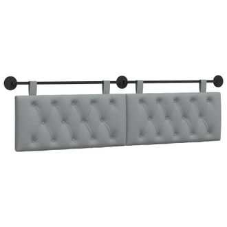 vidaXL Cabecero Colgante Gris Claro Tela Vidaxl