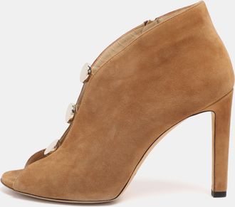 Jimmy Choo London Brown Suede Lorna Booties