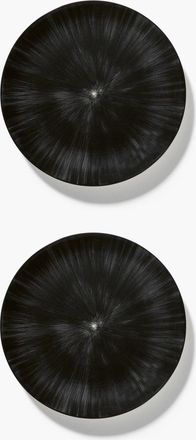 Serax Ann Demeulemeester - Plato xl Blanco/negro Var 6 d&eacute; - Set 2