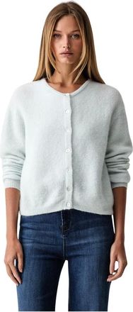 American Vintage Gilet ML Col Rond - Knitwear - Mujer - Azul - M