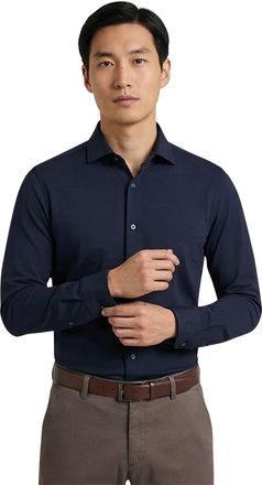 Olymp overhemd No. Six body fit donkerblauw