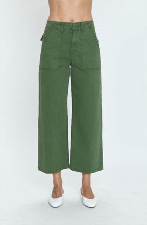 Pistola Denim Sophia Wide Leg Crop Pants In Basil