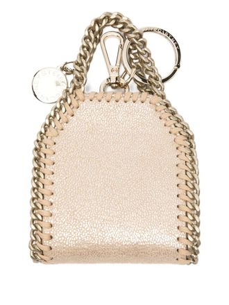 Stella McCartney Falabella airpods case keyring - Neutrals