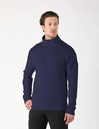 Glyder Thermal 1/4 Zip in Navy at Nordstrom, Size Xx-Large