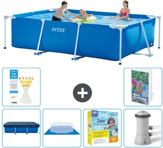 Intex Piscina Con Estructura Rectangular - 300x200x75 Cm - 7-piezas S24