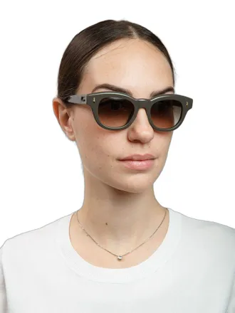 Furla Womens Sunglasses Glossy Khaki Green Acetate