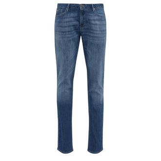 Emporio Armani Slim Fit Jeans, male, Blue, W31, Blue 5 Pocket Trousers