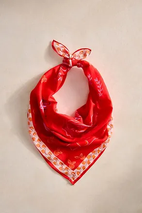 Elizabeth Gillett Italian Caf&eacute; Cotton Bandana