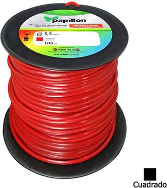 Papillon Hilo Nylon Cuadrado Profesional &Oslash; 3,5mm (bobina 100 Metros)