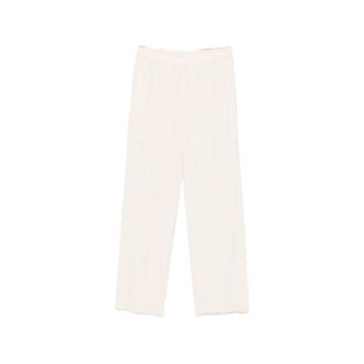Issey Miyake Pleated Cropped Trousers