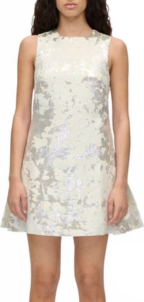 Stine Goya Kick Pleat Mini Dress In White