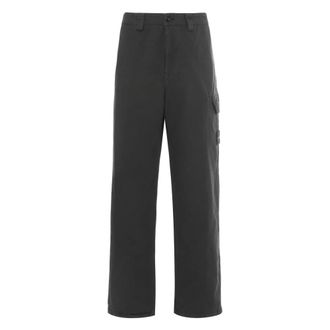 Stone Island Straight Trousers, male, Black, W34, Ripstop Cargo Trousers